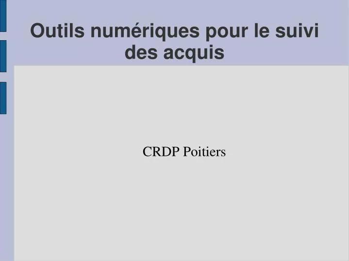 crdp poitiers