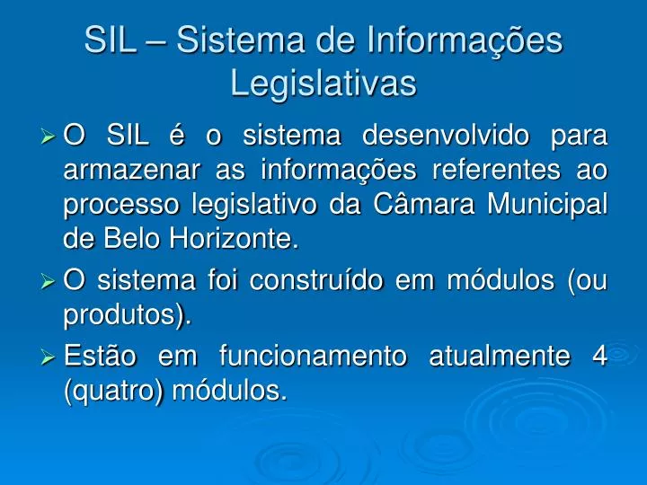 sil sistema de informa es legislativas