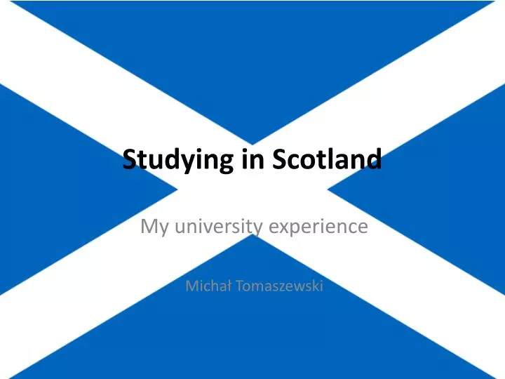 studying in scotland