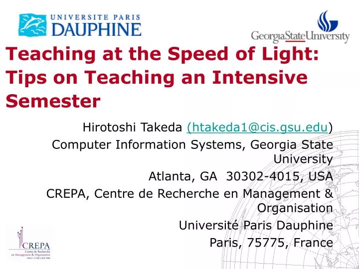 teaching at the speed of light tips on teaching an intensive semester