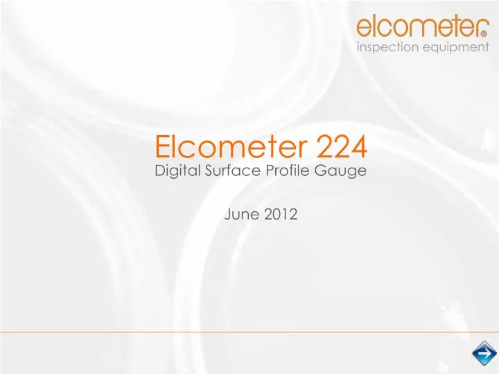 elcometer 224 digital surface profile gauge june 2012