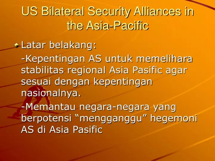 us bilateral security alliances in the asia pacific