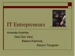 IT Entrepreneurs - slide 1