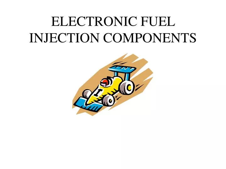 electronic fuel injection components