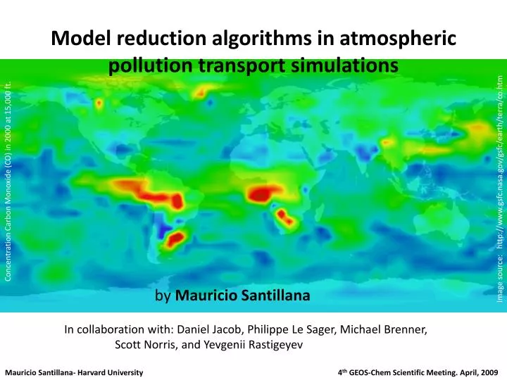 model reduction algorithms in atmospheric pollution transport simulations