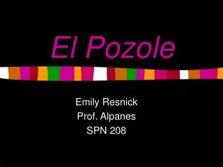 el pozole
