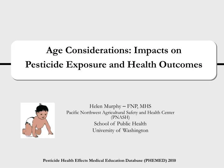 age considerations impacts on pesticide exposure and health outcomes