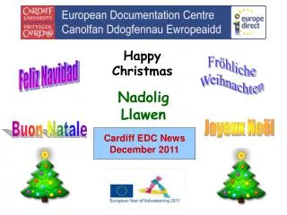 Cardiff EDC News December 2011