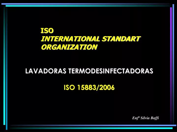 iso international standart organization