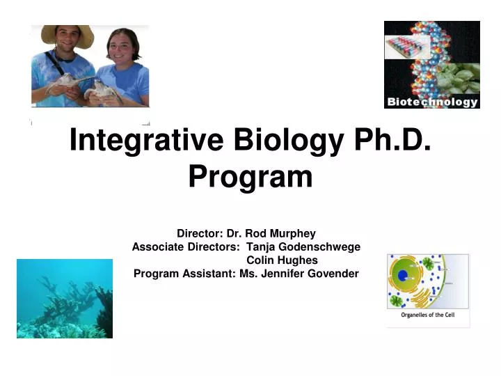integrative biology ph d program
