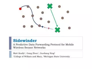 Sidewinder A Predictive Data Forwarding Protocol for Mobile Wireless Sensor Networks