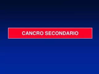 cancro secondario