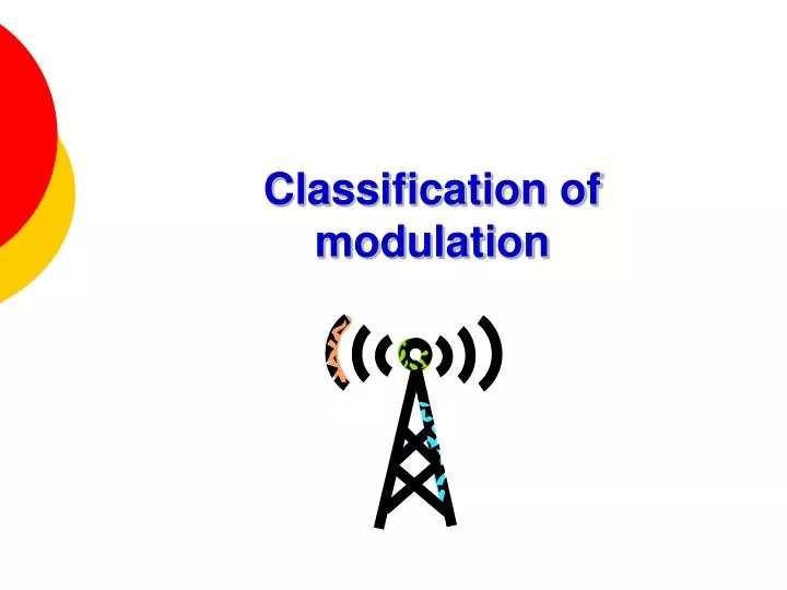 classification of modulation