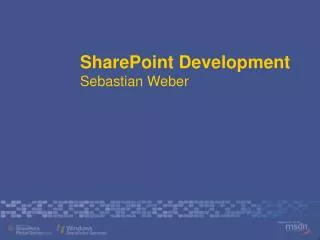 sharepoint development sebastian weber