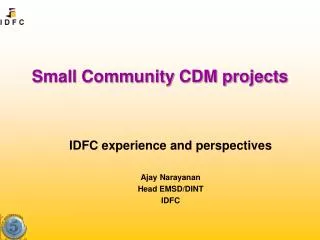 Small Community CDM projects