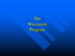 The Wisconsin Program
