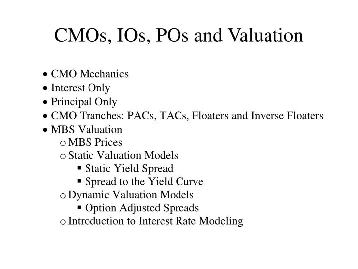 cmos ios pos and valuation