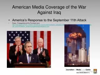 American Media Coverage of the War Against Iraq