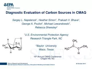 Diagnostic Evaluation of Carbon Sources in CMAQ