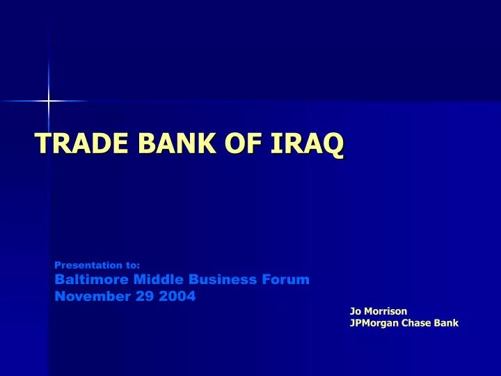 trade bank of iraq