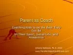 Parent as Coach