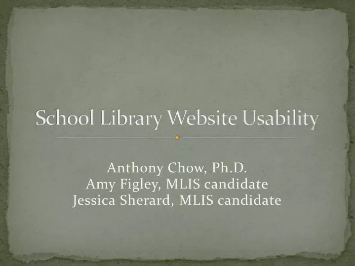 school library website usability