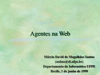 agentes na web