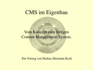 cms im eigenbau