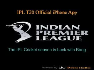 Official IPL T20 iPhone App