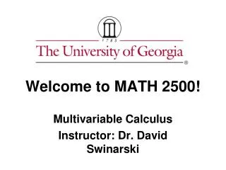 Welcome to MATH 2500!