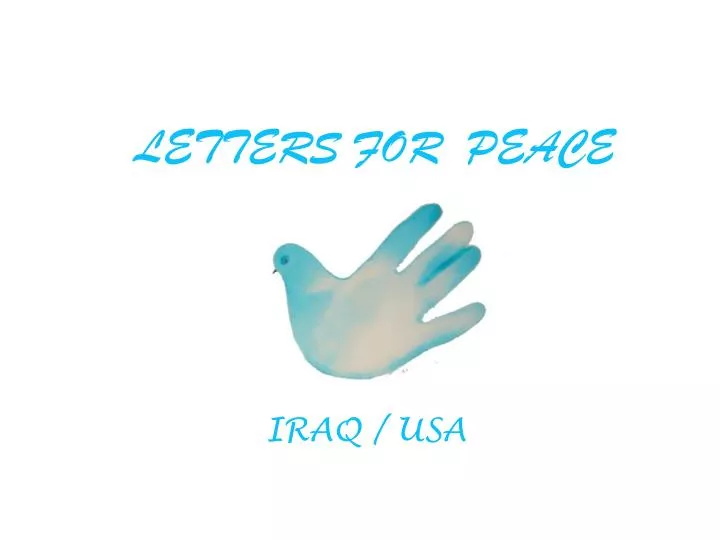 letters for peace