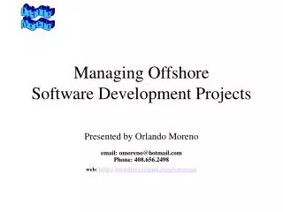 Managing Offshore Software Development Projects