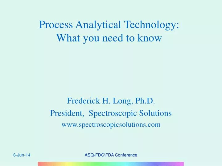 process analytical technology what you need to know