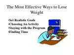 Effective Strategies for Weight Loss: Setting Goals and Staying Committed - slide 1