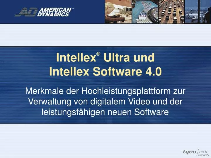 intellex ultra und intellex software 4 0