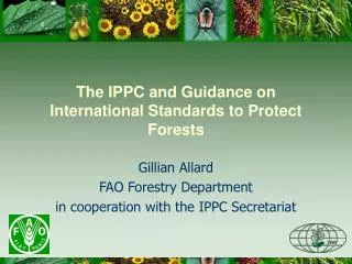 The IPPC and Guidance on International Standards to Protect Forests