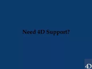 4D Database Development