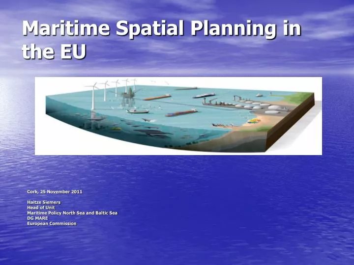 maritime spatial planning in the eu
