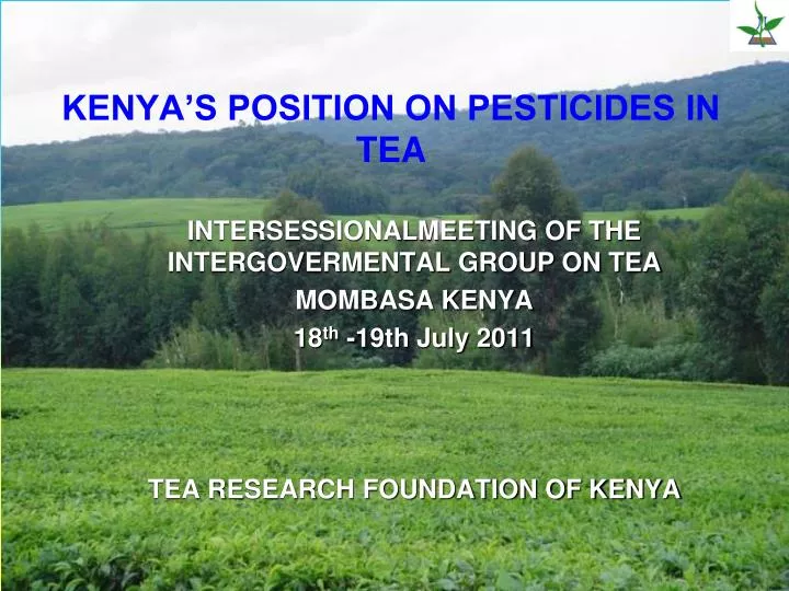 kenya s position on pesticides in tea