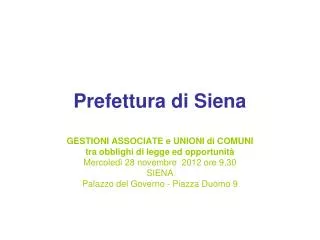 Prefettura di Siena