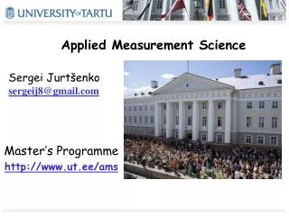 Applied Measurement Science