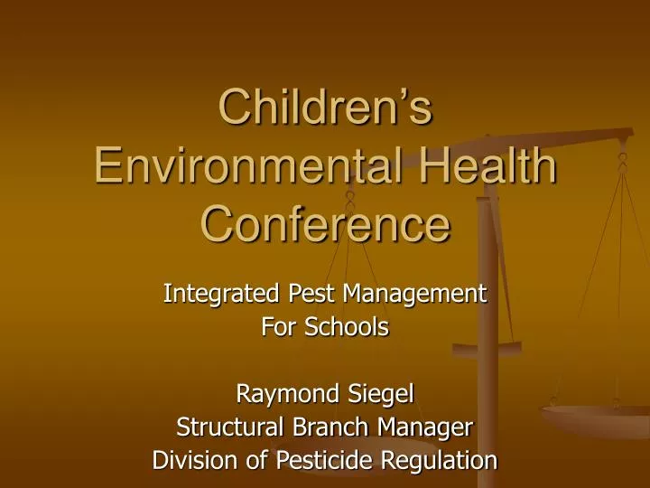 children s environmental health conference
