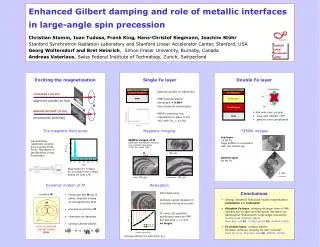 Enhanced Gilbert damping and role of metallic interfaces in large-angle spin precession