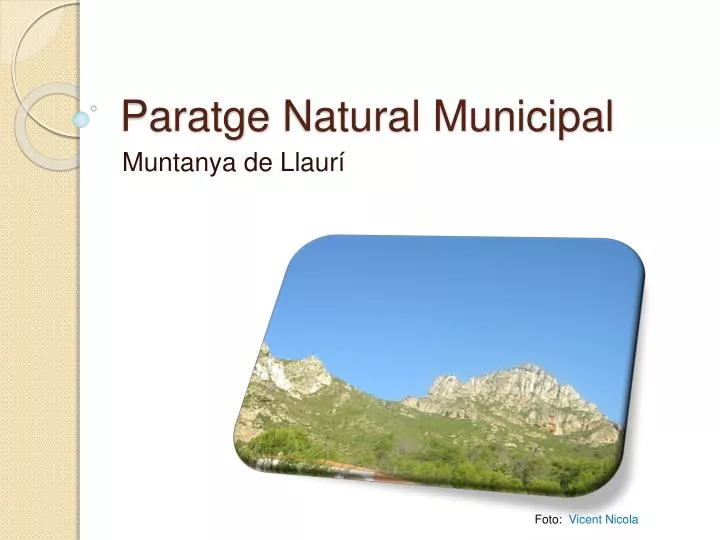 paratge natural municipal