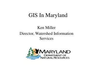 GIS In Maryland