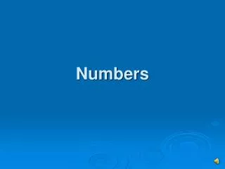 Numbers