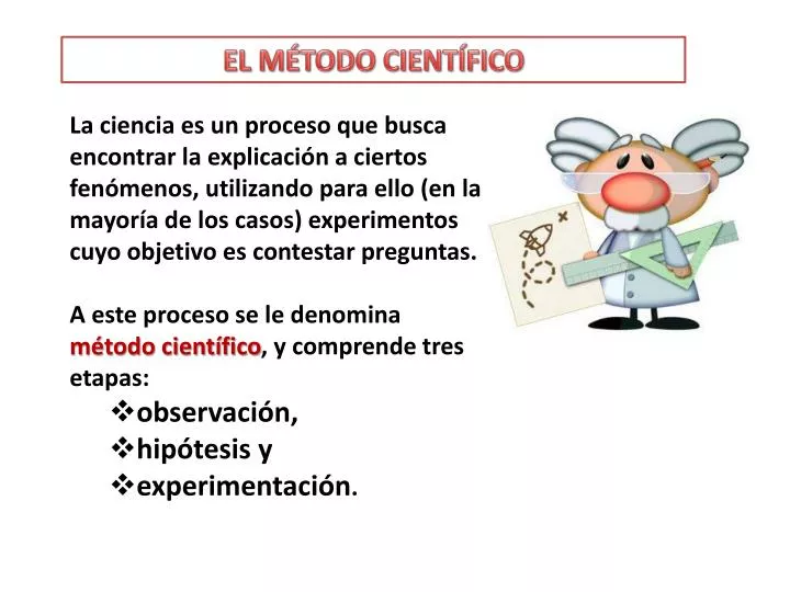 PPT - EL MÉTODO CIENTÍFICO PowerPoint Presentation, Free Download - ID ...