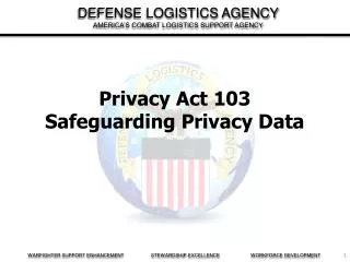 Privacy Act 103 Safeguarding Privacy Data