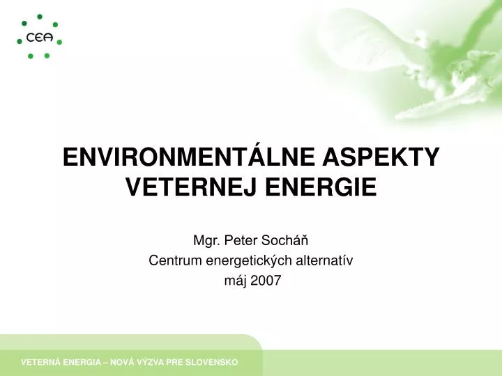environment lne aspekty veternej energie