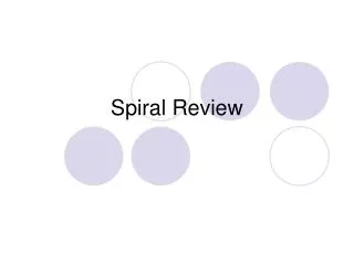 Spiral Review